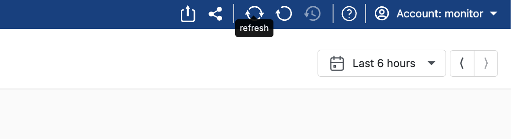 Auto-Refresh icon in the top bar