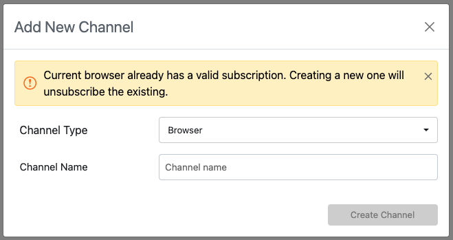 browser channel warning