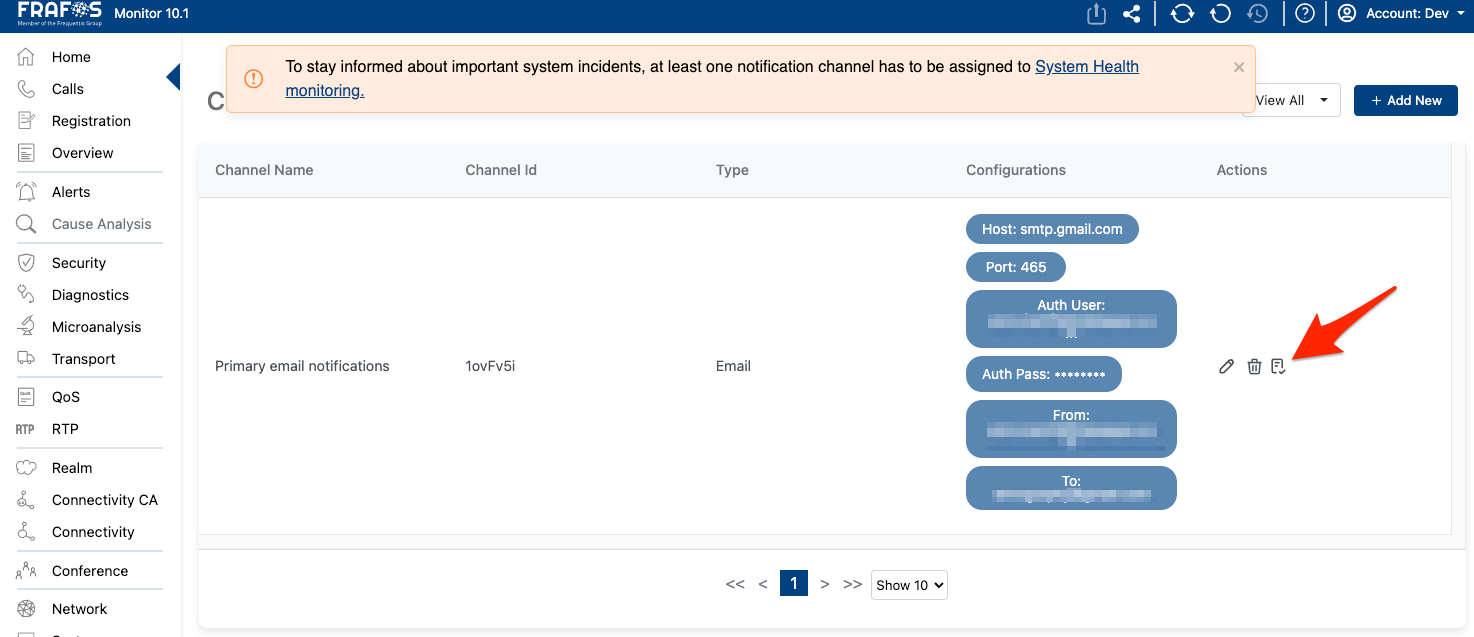 Send Test Email